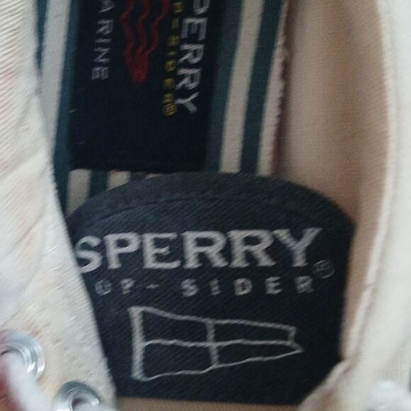 Sperry Top Siders Marine ivory color boat shoes Sz 5 EUC - Picture 9 of 11